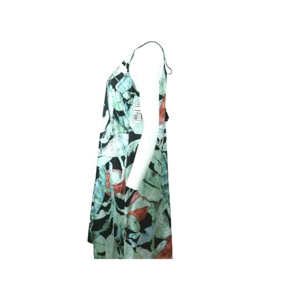 Lauren Conrad Silky Tropical Slip Dress M Midi Floral Beachy Summer New - Picture 4 of 12